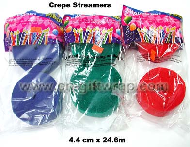 Crepe paper streamer Crepe paper streamer